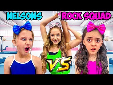 ROCK SQUAD Vs NOT ENOUGH NELSONS, EPIC CHEER CHALLENGE!Ft.‪@annamcnulty‬
