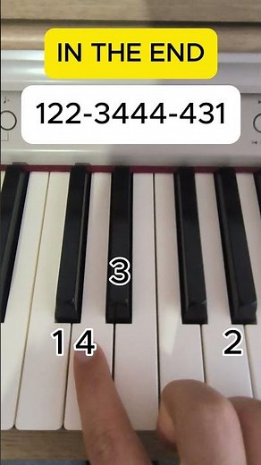 In the End Piano Tutorial | Easy & Slow | Learn Step by Step