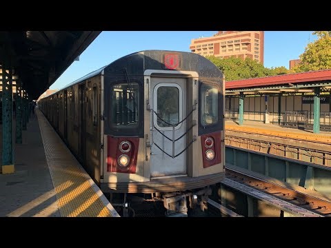 2002-2003 Bombardier R142 & 2002-2003 Kawasaki R142A 4 Trains At Mosholu Parkway