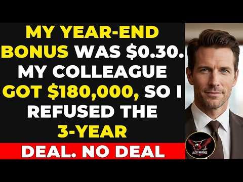 My Year-End Bonus Was $0.30. My Colleague Got $180,000—So I Refused the 3-Year Deal
