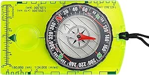 Orienteering Compass for Hiking Survival, Hiking Backpacking Compass, Boy Scout Compass for Kids, Professional Field Compass for Map Reading, 1 Pack
