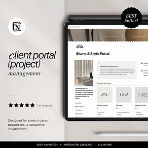 Notion Client Portal Template: Project Management Dashboard (digital Download) - Etsy