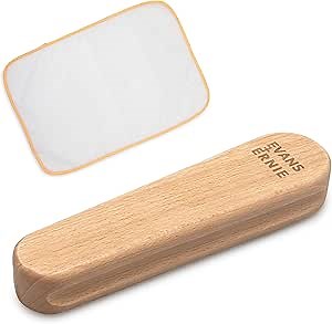 Evans & Ernie Tailors Clapper – Beechwood Seam Presser for Quilting, Sewing & Embroidery – Hardwood Tool for Crisp Seams – Moisture-Absorbing – Includes Ironing Protection Cloth