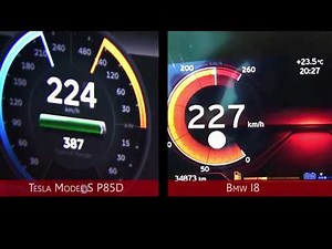Tesla model S P85D vs BMW I8, winner is ?