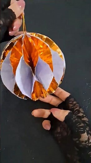 Create Christmas Ornaments with just Cupcake Liners! Christmas decor. #christmas #diy #ideas #craft