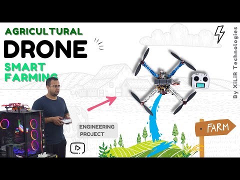 Agricultural Drone for Pesticide Spraying & Smart Irrigation | Smart Farming Drone
