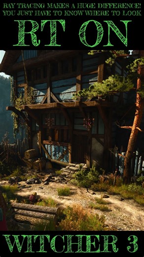 Witcher 3 [×] Ray tracing ON vs OFF [×] Episode 25 #Witcher3 #raytracing #comparison