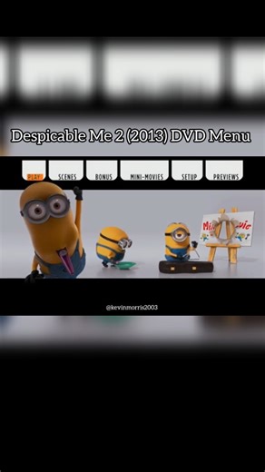 Kevin Morris💙 on Instagram: "Despicable Me 2 (2013) DVD Menu #despicableme2 #nostalgia #dvdmenu #2010s #memories #2010sthrowback #childhood #illumination"