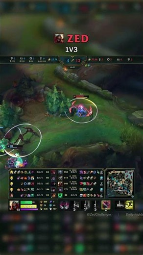 Zed 1V3 | BR Grandmaster Patch 26.12 #shorts