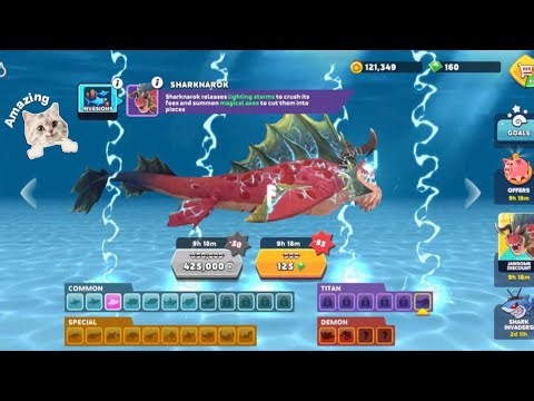 Unlocking SHARKNAROK In | Hungry Shark Evolution | MAX STATS