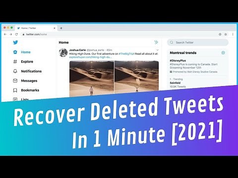 How to Recover Deleted Tweets in 2021