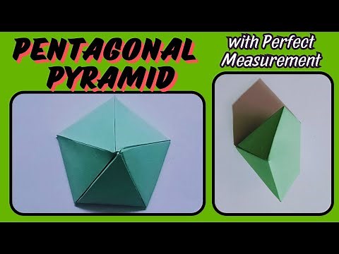 Pentagonal Pyramid Maths 3d Shapes Model |Maths Project | Maths Activity | Mathematics