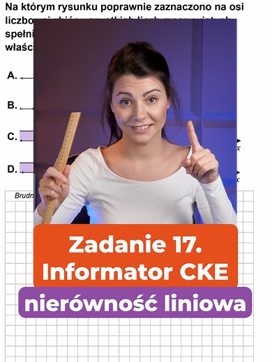 Nierówność liniowa - Zadanie 17 z matury 2025
