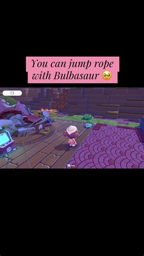 Jump Rope Fun with Bulbasaur in Pokémon