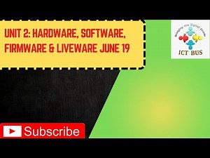 Unit 2: Hardware, Software, Firmware & Liveware june 19