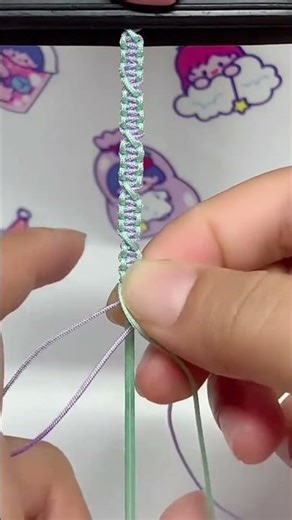 How to tie a super cute bracelet #diy #craft #bracelet