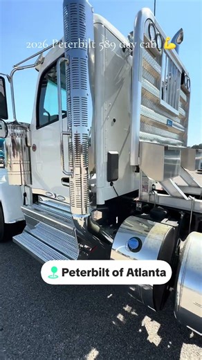 2026 Peterbilt 589 day cab 565 Cummins, 46k rears, 18 speed manual. #peterbilt