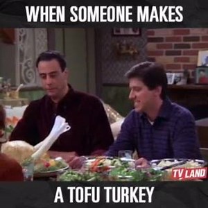 It's not thanksgiving without a Tofu Turkey! Watch Everybody Loves Raymond tonight during the Thanksgiving Binge-A-Thon. | TV Land