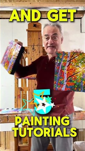 Paint Birch Trees That Glow