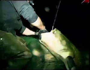 Brave Fisherman fishing at night Strong 230 lbs Freshwater Fish | CatFish World by Yuri Grisendi