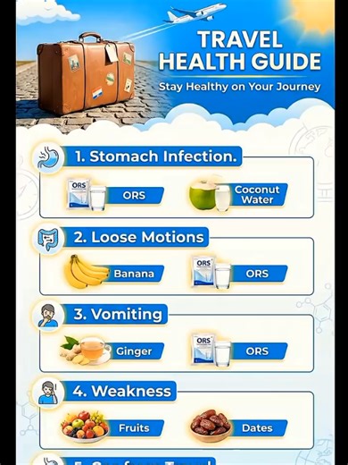Travel Health Guide #HealthAwareness #FoodAndHealth #HealthyLiving