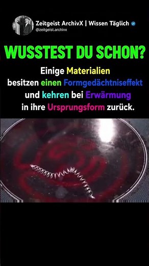 🧲🔥 Formgedächtnislegierungen und ihr verblüffender Effekt