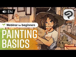 Painting basics with SimzArt / Clip Studio Paint Webinar for beginners