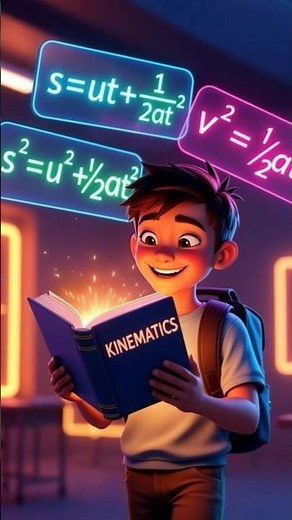 “Equations of Motion Explained in 30 Seconds! 📘✨ (Super Easy Physics)”