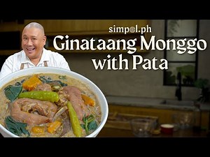 Easy Ginataang Monggo with Pata | Creamy Mung Beans with Pork Hock