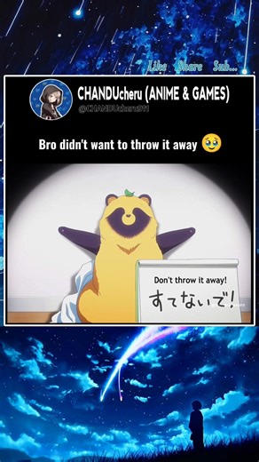 Bro didn't want to throw it away 🥹 #anime #shorts #animeedits #animelover