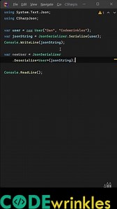 Working With JSON in C#