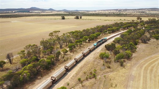 While the government works to add another tax for climate change to the overwhelming list weighing us down, why not permit 2 engines that work almost unseen removing 50 truck engines from the highways. They're still required to bring the harvest to a rail head , but allow the trains to do the long haul. Four years ago on June 12th 2020 a media release accompanied by a pretty picture stated - "We (The WA Government) know the closure of the Tier 3 rail lines by the previous government has had a bi