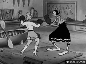 Popeye the Sailor -- Never Kick a Woman # 37 August 28, 1936 on Make a GIF