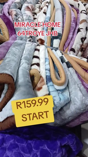 Blanket Sale at Miracle Home 64 Troy JHB – R159.99