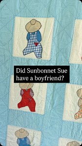 Everyone knows Sunbonnet Sue, but who was Overall Sam? Shortly after the Sunbonnet Sue quilt pattern rose in popularity in the early 1900s, a new pattern of “Overall Boys” emerged as a male counterpart (and possible love interest). There are many names that were given to the male version, including Overall Sam, Suspender Sam, Overall Bill, Sunny Jim and Dutch Boy. In keeping with the simplicity of the Sunbonnet Sue pattern, Overall Sam is often depicted in overalls or suspenders and a simple hat