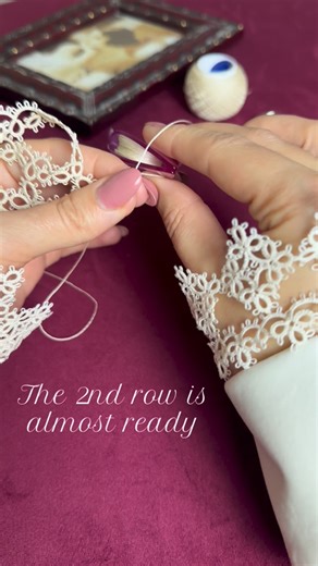 #tatting #gailweavertatting #lace #pattern #diy #satisfying #collar #relaxing #фриволіте #фріволіте #frivolite | Gail Weaver Tatting