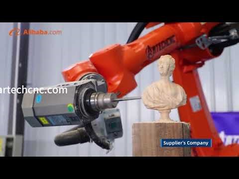 Robot factory for KUKA ABB robotic arm Integration, foam wood stone and aluminum process