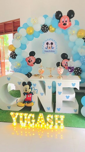 Mickey Mouse Themed 1st Birthday Party | Party Party LK Colombo
