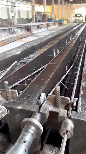 Industrial Pole Production: The Rebar Tensioning Process in Casting Molds