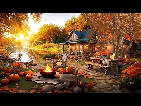 " Peaceful Autumn Farm with Pumpkins ", Beautiful Relaxing Music, Calm Meditation Music | Fall Music