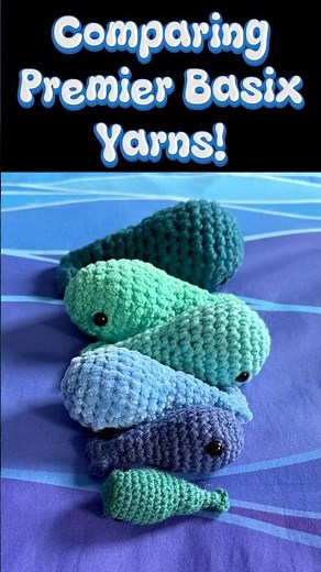 I Crocheted the SAME Whale with 6 Premier Basix Yarns! 🐳🧶