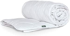 WOOLROOM Classic Medium Comforter Twin - 100% Natural Hypoallergenic Temperature Regulating Traceable Wool Comforter (10.3 oz/sq yd) - All Year Round Comfort - Down/Feather Alternative