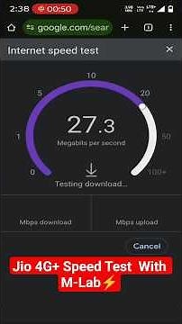 Jio 4G+ Speed Test With M-Lab⚡| Real-Time Download & Upload Speed Test in India 2026 #jio5g #true5g