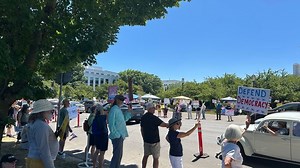 'Good Trouble' protest honoring legacy of Rep. John Lewis at Oregon State Capitol in Salem