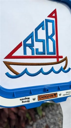Sailboat Monogram Font With Frame Machine Embroidery Font Design Set #apexemb #dbjj #embroideryfont #embroiderydesign | Apex Embroidery Designs