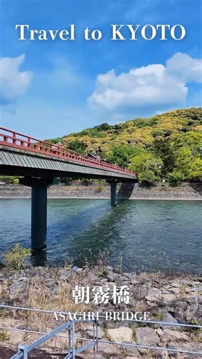 【大自然】宇治川を結ぶ朝霧橋🌉