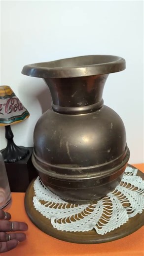 Large Vintage Brass Spittoon | Patinated Brass Spittoon With Flared Rim | Rustic Saloon Decor or Repurposed Planter | Shows Wear and Use - Etsy