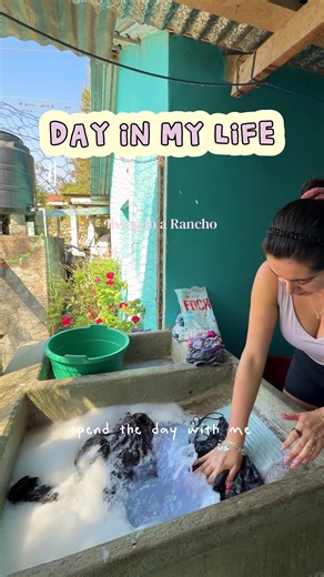 never taking a washing machine for granted AGAIN!!! Ya heard meeeeee!!! Took me 2 hours to wash my clothes the rancho way 🥹🥹 but atleast i know how to wash incase my washer back at home stops working 🤣🤣 ive been enjoying my time here, overall so happy i have the chance to stay for a month 🩷 #rancho #ranchohumilde #ranchtok #ranchlife #vidaderancho