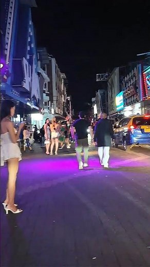 Pattaya Walking Street Nightlife, Thailand - 4K 60FPS - Short 2