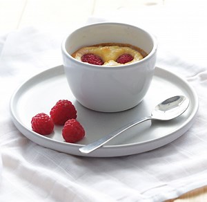 Baked Ricotta Raspberry Puddings